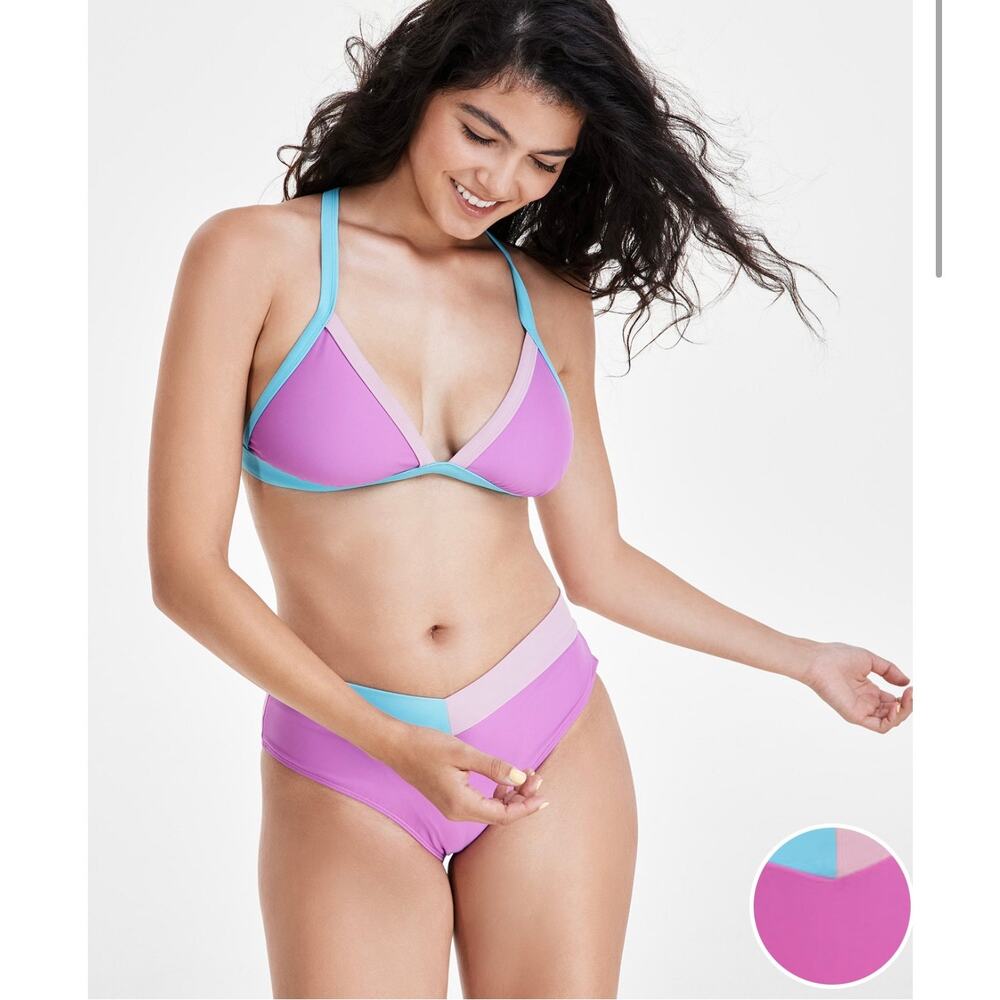 Salt + Cove Pink and Blue Bikini